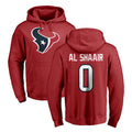 Parkc H.Texans #0 Azeez Al-Shaair Player Red Pro Line Pullover Hoodie Limited Game Stitched Jerseys