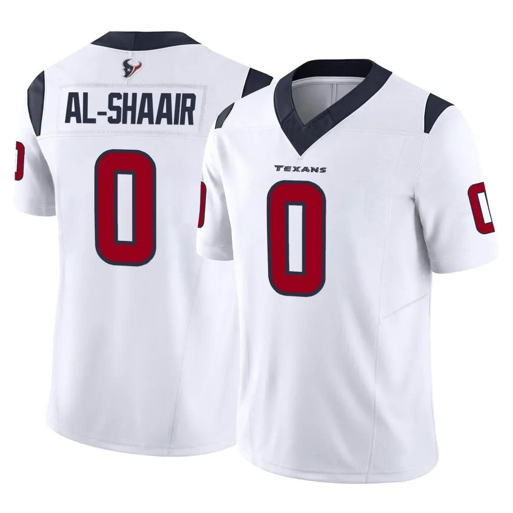 Parkc H.Texans #0 Azeez Al-Shaair Player White Limited Vapor F.U.S.E. Home Game Stitched Jerseys