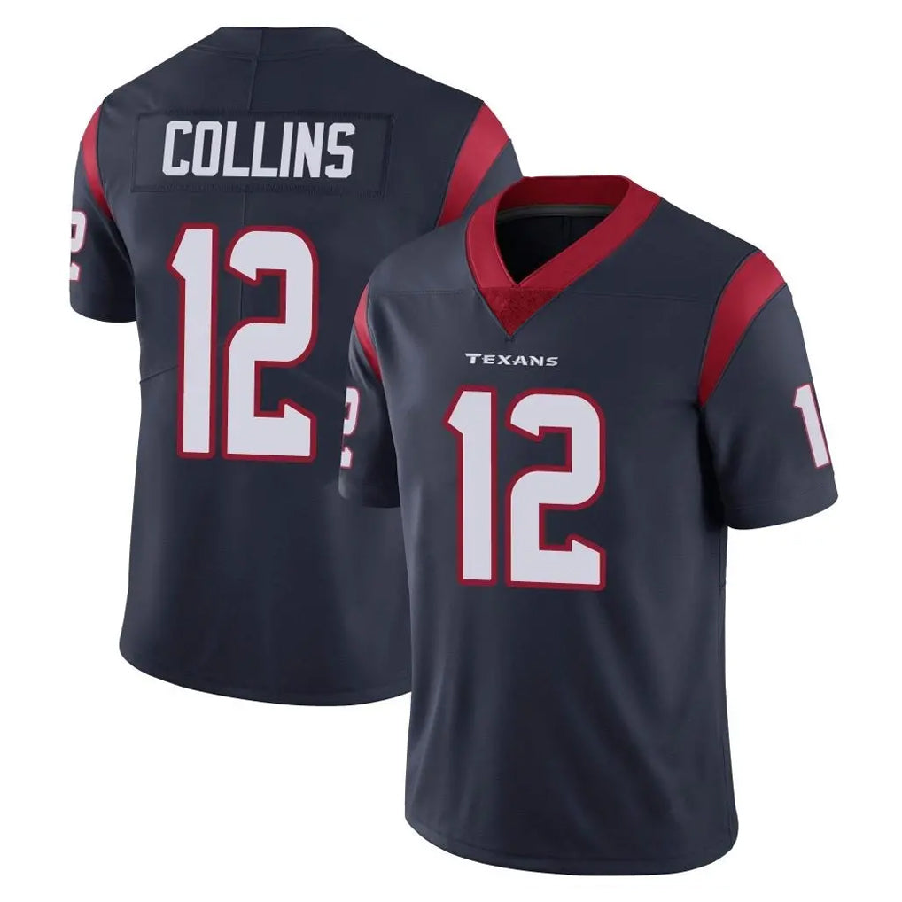 Parkc H.Texans #12 Nico Collins Player Navy Limited Vapor Untouchable Home Game Stitched Jerseys