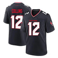 Parkc H.Texans #12 Nico Collins Player Navy Team Home Game Stitched Jerseys