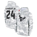 Parkc H.Texans #24 Derek Stingley Jr. Player Arctic Camo Salute to Service Hoodies Limited Game Stitched Jerseys