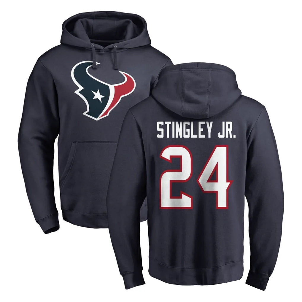 Parkc H.Texans #24 Derek Stingley Jr. Player Navy Pro Line Pullover Hoodie Limited Game Stitched Jerseys