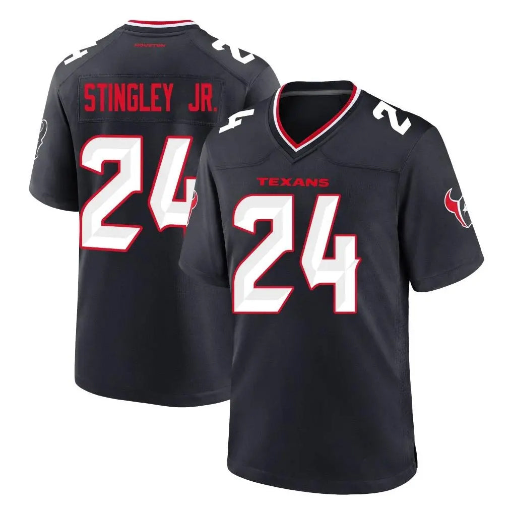 Parkc H.Texans #24 Derek Stingley Jr. Player Navy Team Home Game Stitched Jerseys