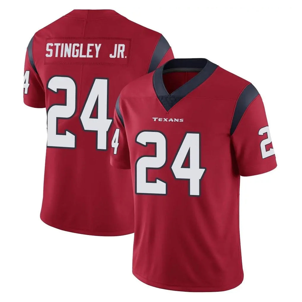 Parkc H.Texans #24 Derek Stingley Jr. Player Red Limited Vapor Untouchable Home Game Stitched Jerseys
