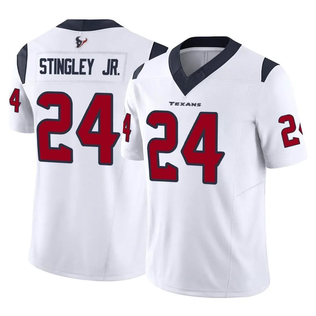 Parkc H.Texans #24 Derek Stingley Jr. Player White Limited Vapor F.U.S.E. Home Game Stitched Jerseys