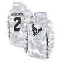Parkc H.Texans #2 Calen Bullock Player Arctic Camo Salute to Service Hoodies Limited Game Stitched Jerseys