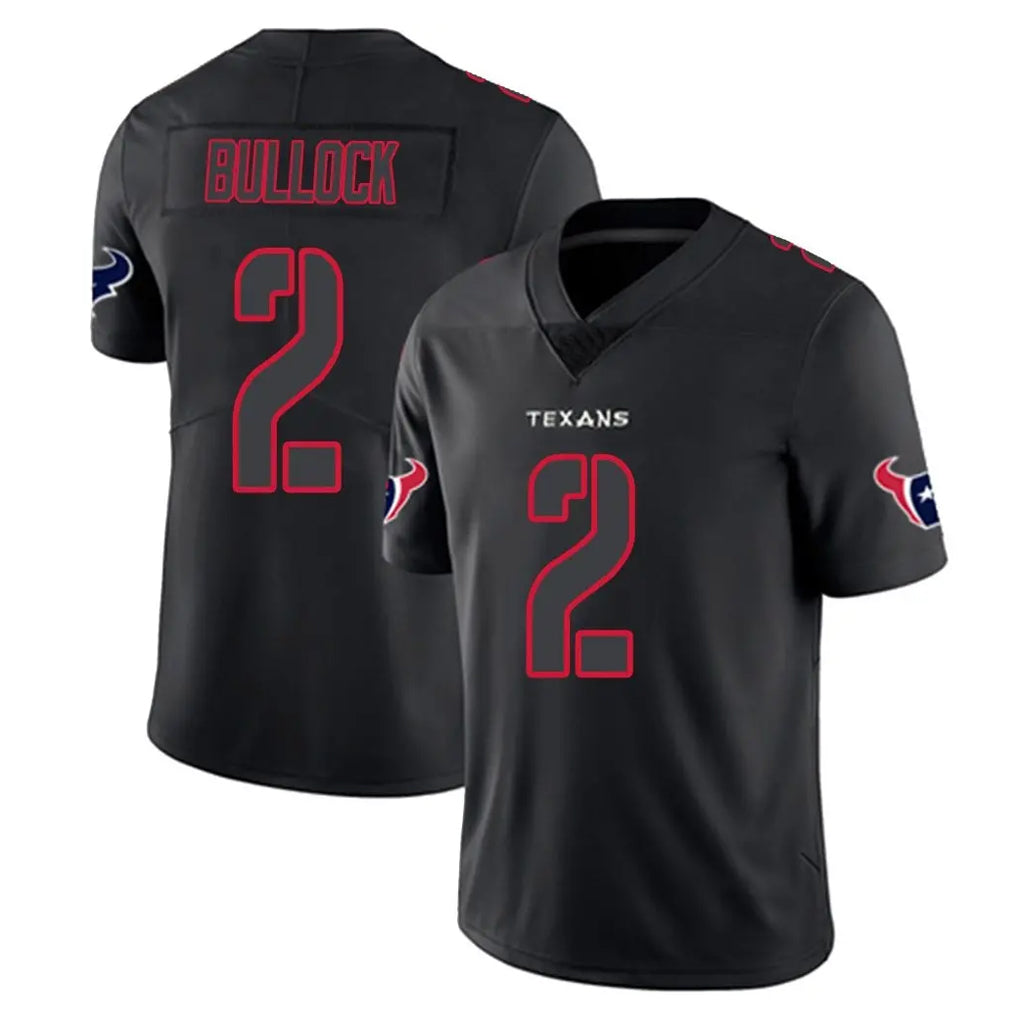 Parkc H.Texans #2 Calen Bullock Player Black Impact Limited Game Stitched Jerseys