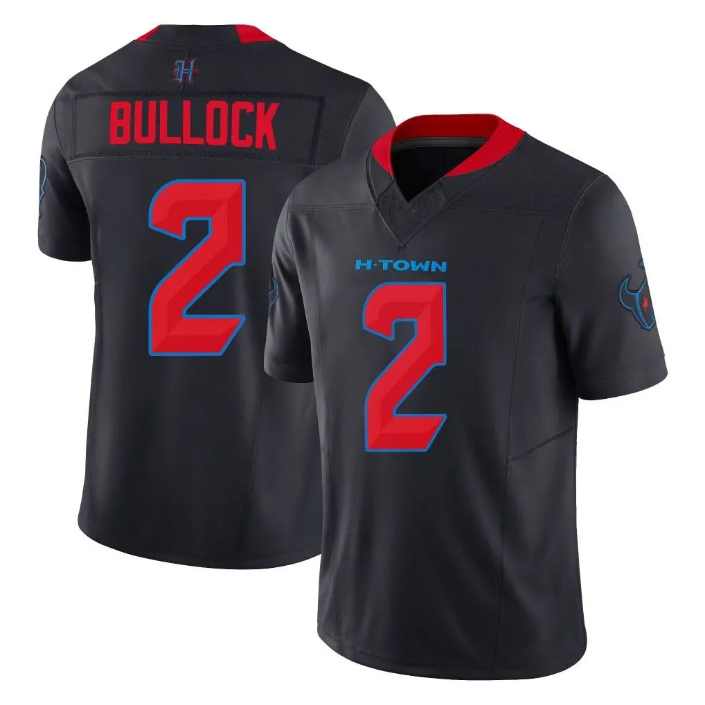 Parkc H.Texans #2 Calen Bullock Player Navy Limited 2nd Alternate Vapor F.U.S.E. Home Game Stitched Jerseys