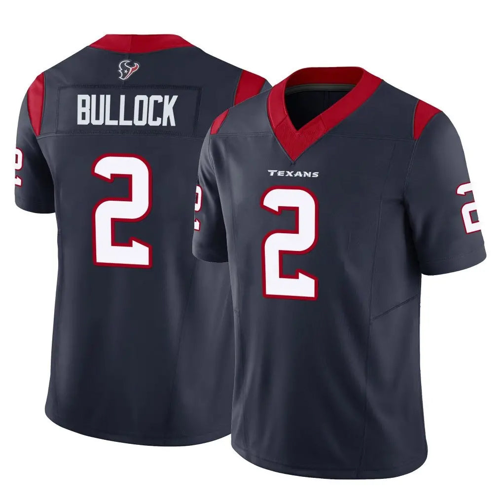 Parkc H.Texans #2 Calen Bullock Player Navy Limited Vapor F.U.S.E. Home Game Stitched Jerseys