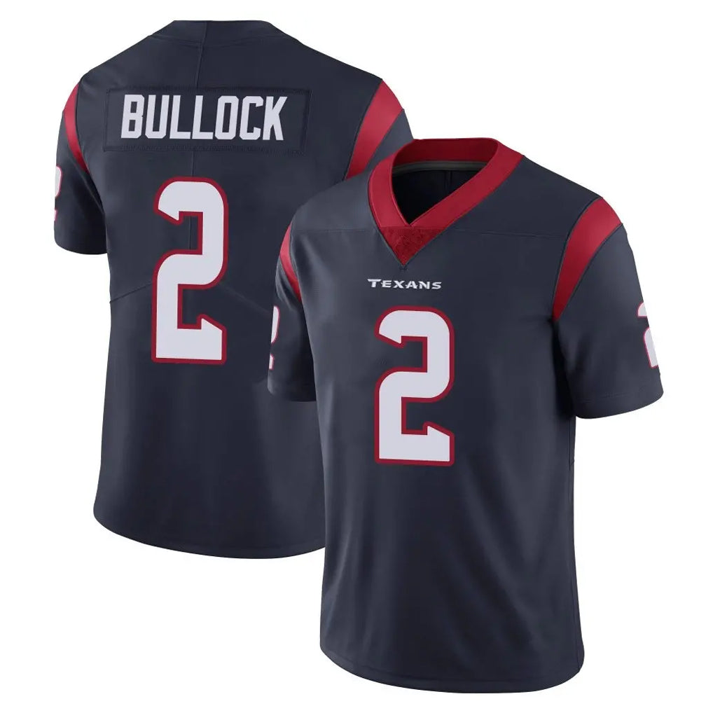 Parkc H.Texans #2 Calen Bullock Player Navy Limited Vapor Untouchable Home Game Stitched Jerseys