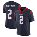 Parkc H.Texans #2 Calen Bullock Player Navy Limited Vapor Untouchable Home Game Stitched Jerseys