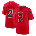 Parkc H.Texans #2 Calen Bullock Player Red Alternate Home Game Stitched Jerseys