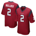 Parkc H.Texans #2 Calen Bullock Player Red Home Game Stitched Jerseys