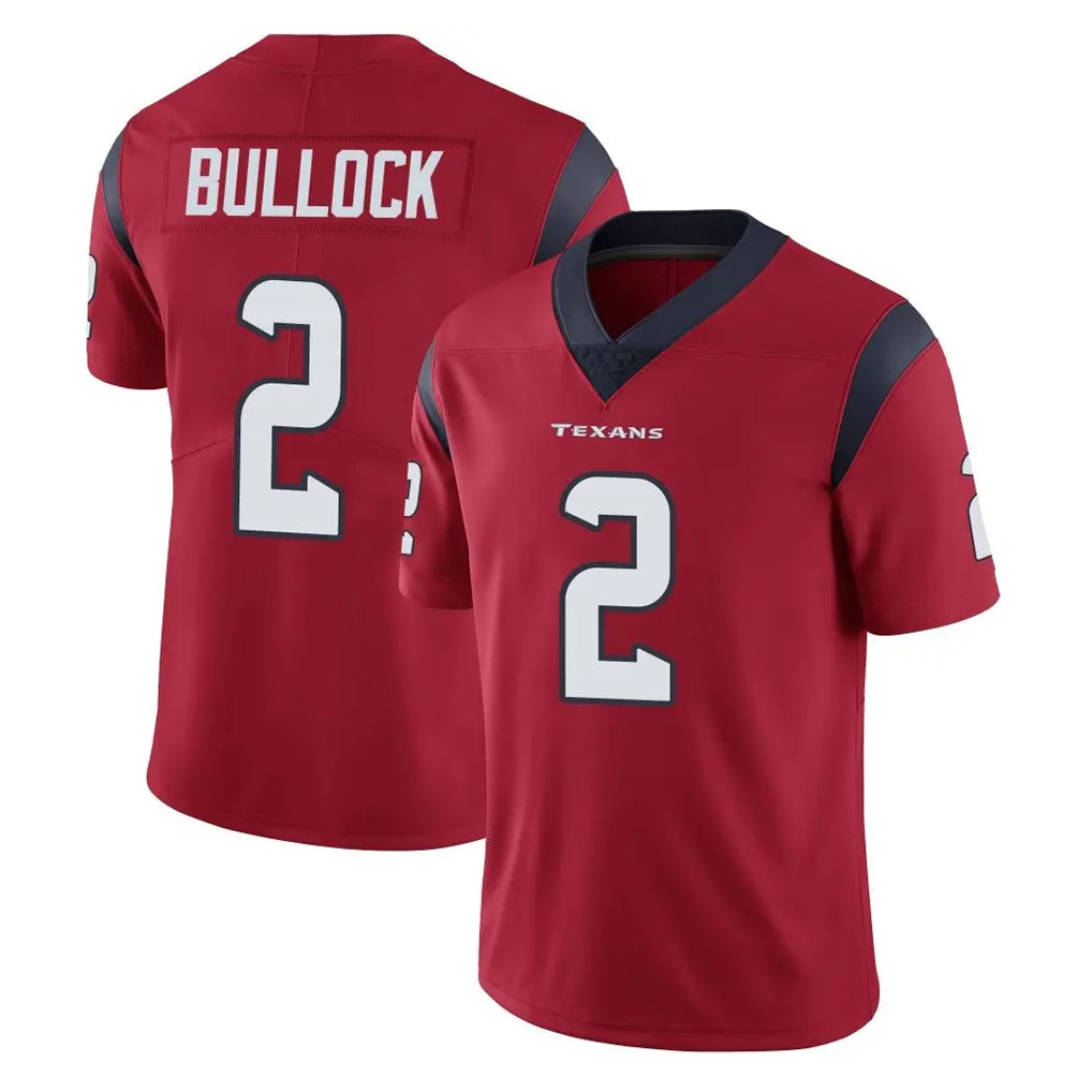 Parkc H.Texans #2 Calen Bullock Player Red Limited Vapor Untouchable Home Game Stitched Jerseys