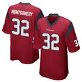 Parkc H.Texans #32 David Montgomery Player Red Home Game Stitched Jerseys