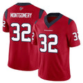 Parkc H.Texans #32 David Montgomery Player Red Limited Vapor F.U.S.E. Home Game Stitched Jerseys