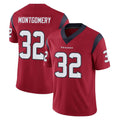 Parkc H.Texans #32 David Montgomery Player Red Limited Vapor Untouchable Home Game Stitched Jerseys