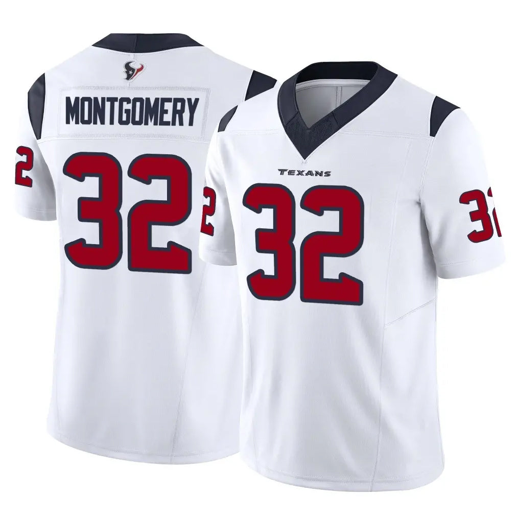Parkc H.Texans #32 David Montgomery Player White Limited Vapor F.U.S.E. Home Game Stitched Jerseys