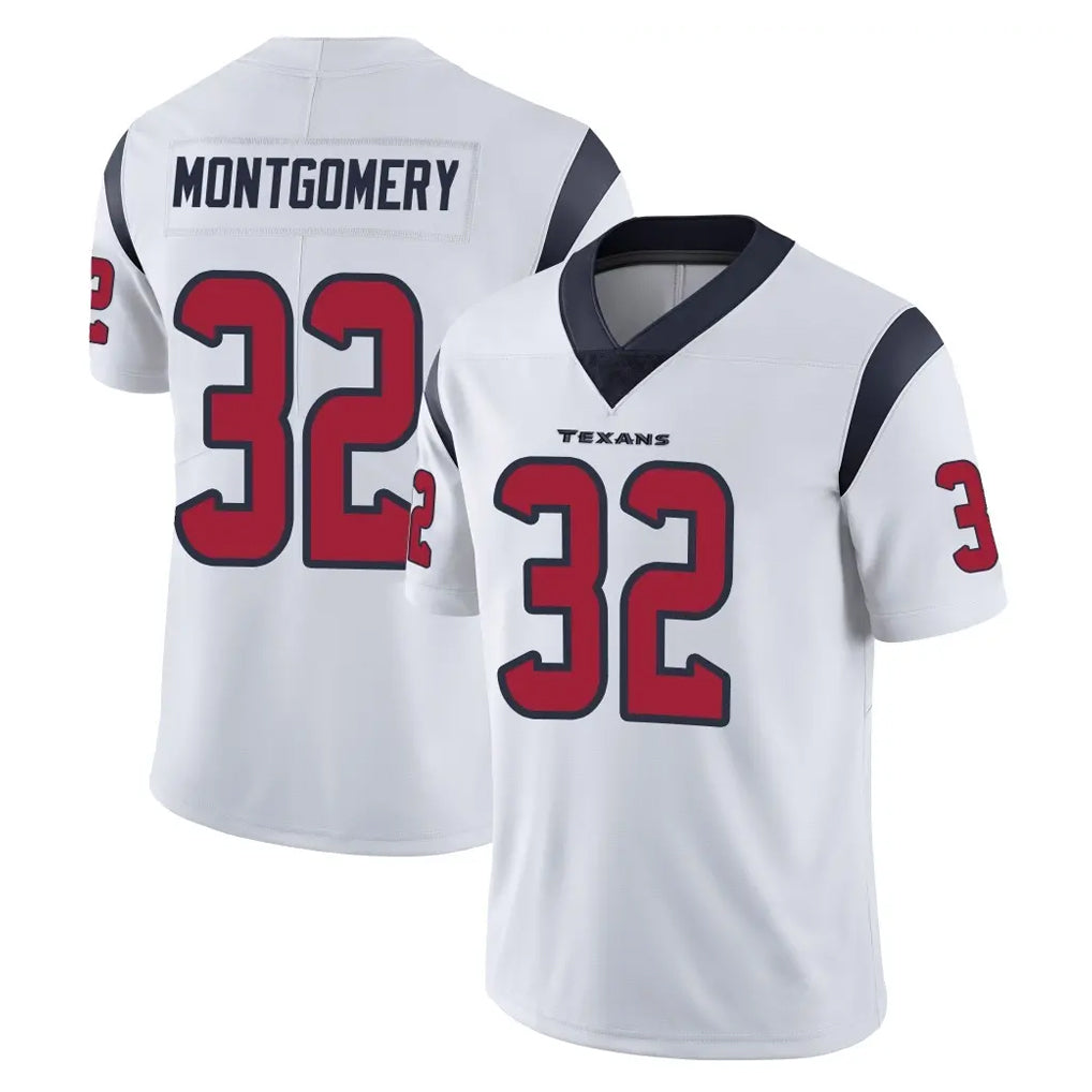 Parkc H.Texans #32 David Montgomery Player White Limited Vapor Untouchable Home Game Stitched Jerseys