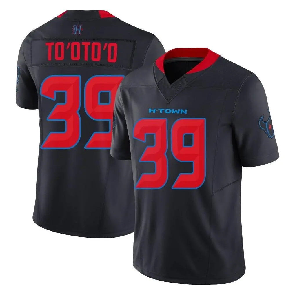 Parkc H.Texans #39 Henry To'oTo'o Player Navy Limited 2nd Alternate Vapor F.U.S.E. Home Game Stitched Jerseys