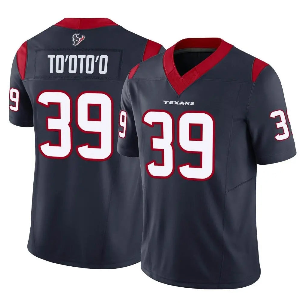 Parkc H.Texans #39 Henry To'oTo'o Player Navy Limited Vapor F.U.S.E. Home Game Stitched Jerseys