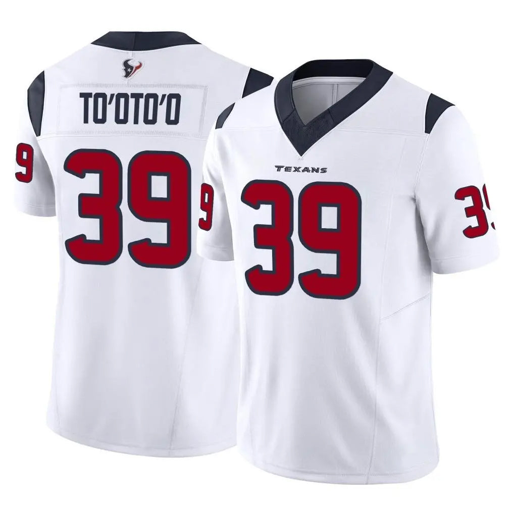 Parkc H.Texans #39 Henry To'oTo'o Player White Limited Vapor F.U.S.E. Home Game Stitched Jerseys