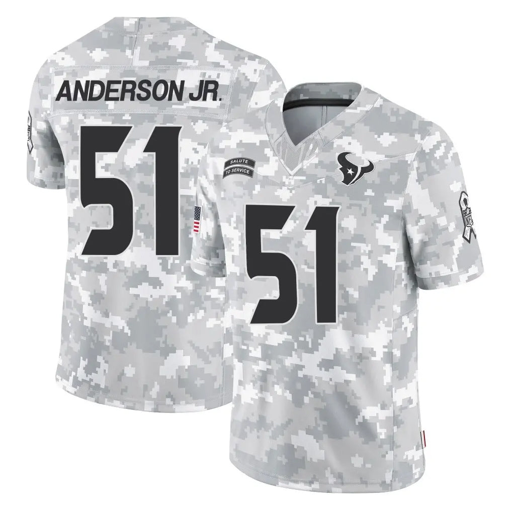 Parkc H.Texans #51 Will Anderson Jr. Player Arctic Camo Salute To Service Limited Game Stitched Jerseys