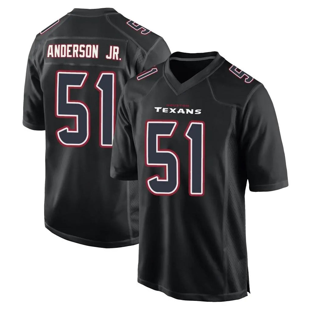 Parkc H.Texans #51 Will Anderson Jr. Player Black Fashion Home Game Stitched Jerseys