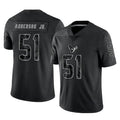 Parkc H.Texans #51 Will Anderson Jr. Player Black Reflective Limited Game Stitched Jerseys