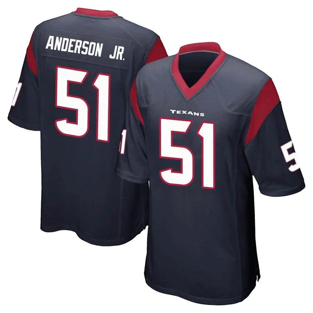 Parkc H.Texans #51 Will Anderson Jr. Player Navy Home Game Stitched Jerseys