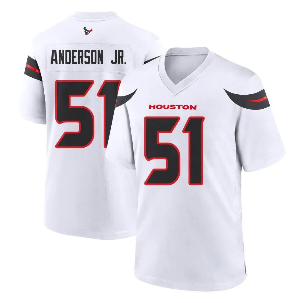 Parkc H.Texans #51 Will Anderson Jr. Player White Home Game Stitched Jerseys