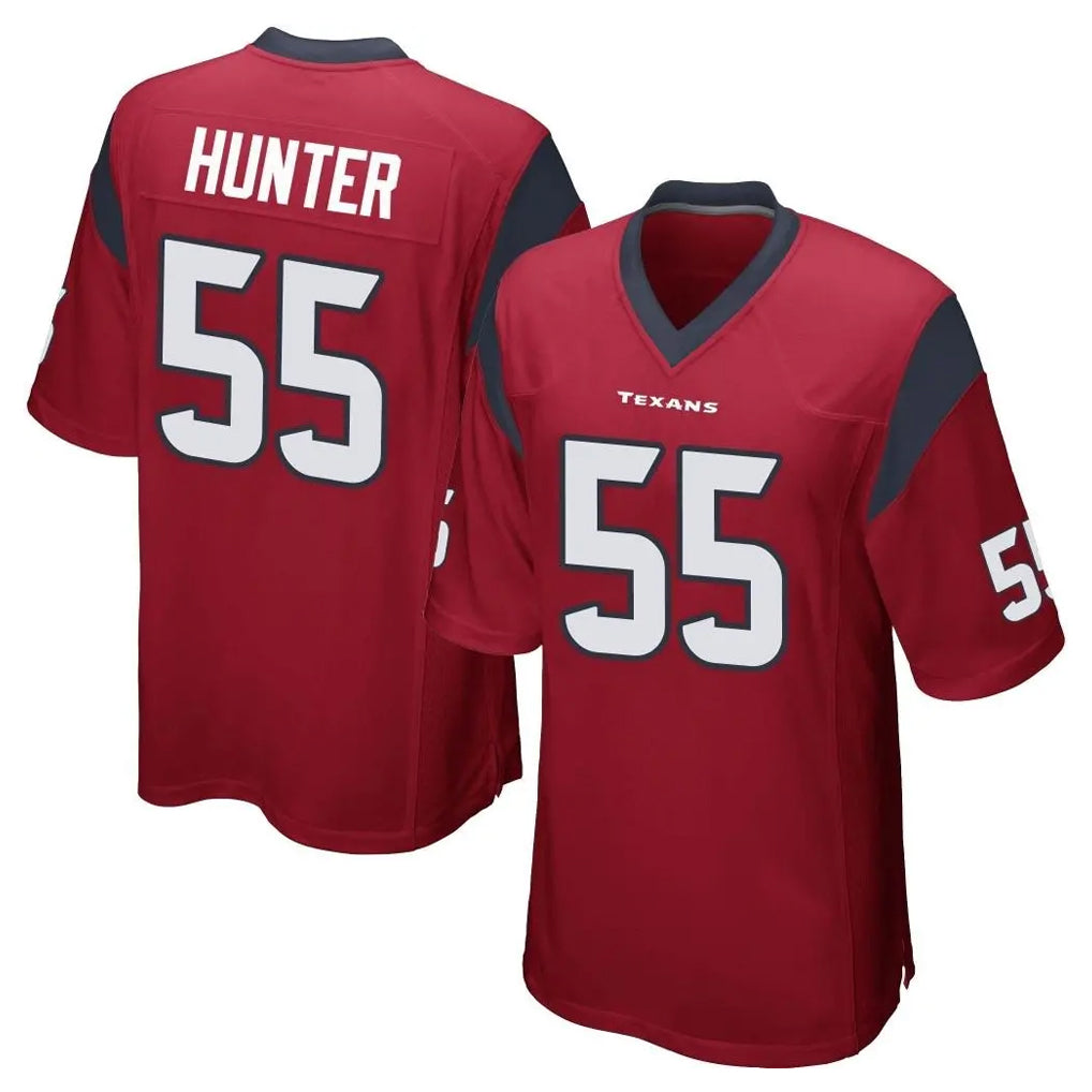 Parkc H.Texans #55 Danielle Hunter Player Red Home Game Stitched Jerseys