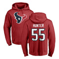 Parkc H.Texans #55 Danielle Hunter Player Red Pro Line Pullover Hoodie Limited Game Stitched Jerseys