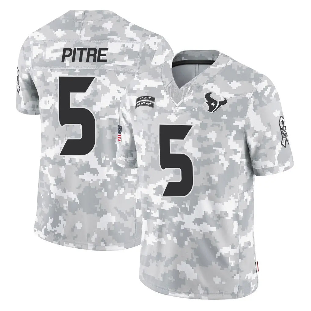 Parkc H.Texans #5 Jalen Pitre Player Arctic Camo Salute To Service Limited Game Stitched Jerseys