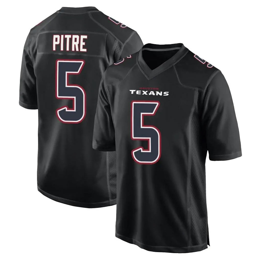 Parkc H.Texans #5 Jalen Pitre Player Black Fashion Home Game Stitched Jerseys