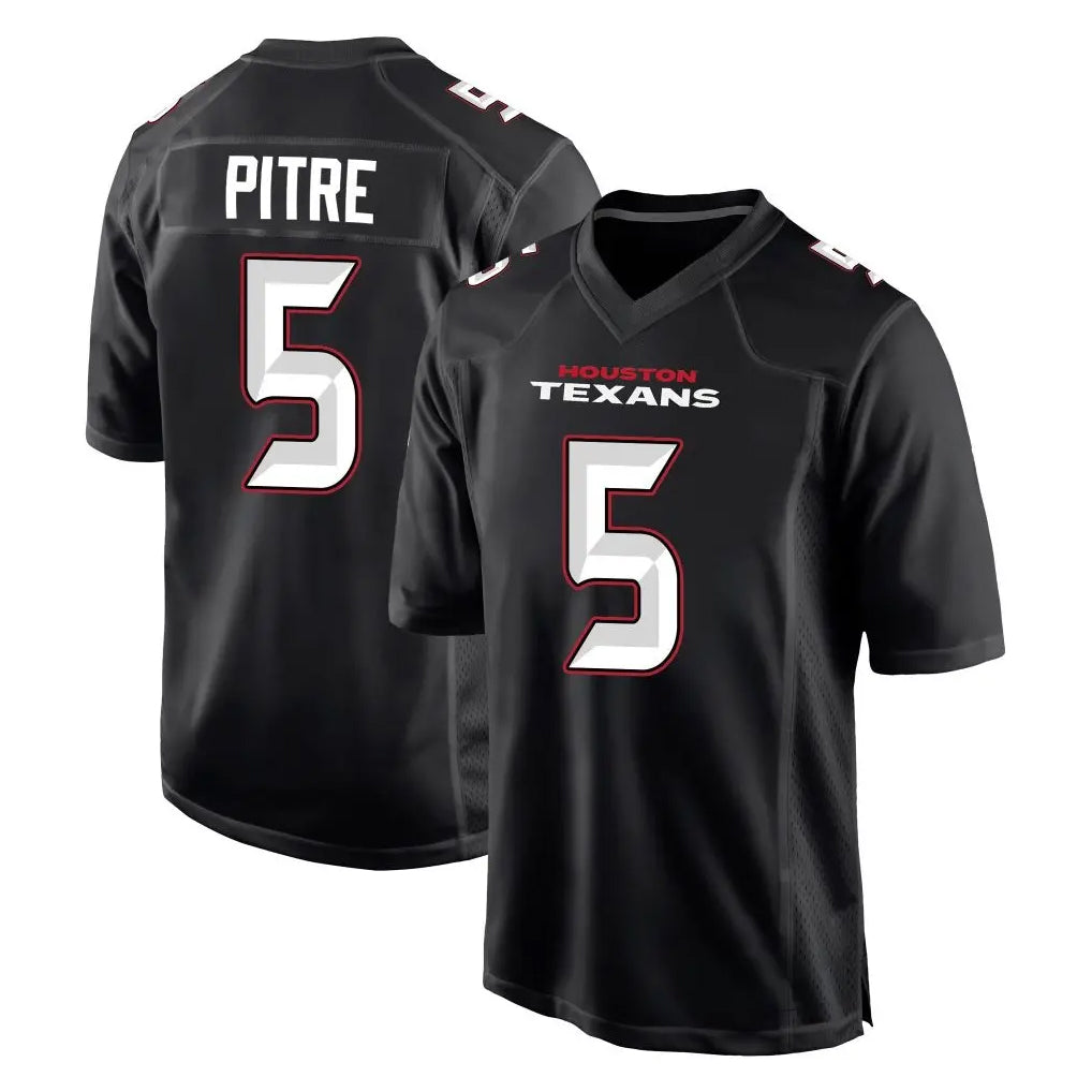 Parkc H.Texans #5 Jalen Pitre Player Carbon Black Fashion Home Game Stitched Jerseys