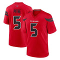 Parkc H.Texans #5 Jalen Pitre Player Red Alternate Home Game Stitched Jerseys