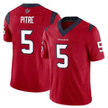 Parkc H.Texans #5 Jalen Pitre Player Red Limited Vapor F.U.S.E. Home Game Stitched Jerseys
