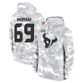 Parkc H.Texans #69 Ed Ingram Player Arctic Camo Salute to Service Hoodies Limited Game Stitched Jerseys