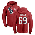Parkc H.Texans #69 Ed Ingram Player Red Pro Line Pullover Hoodie Limited Game Stitched Jerseys