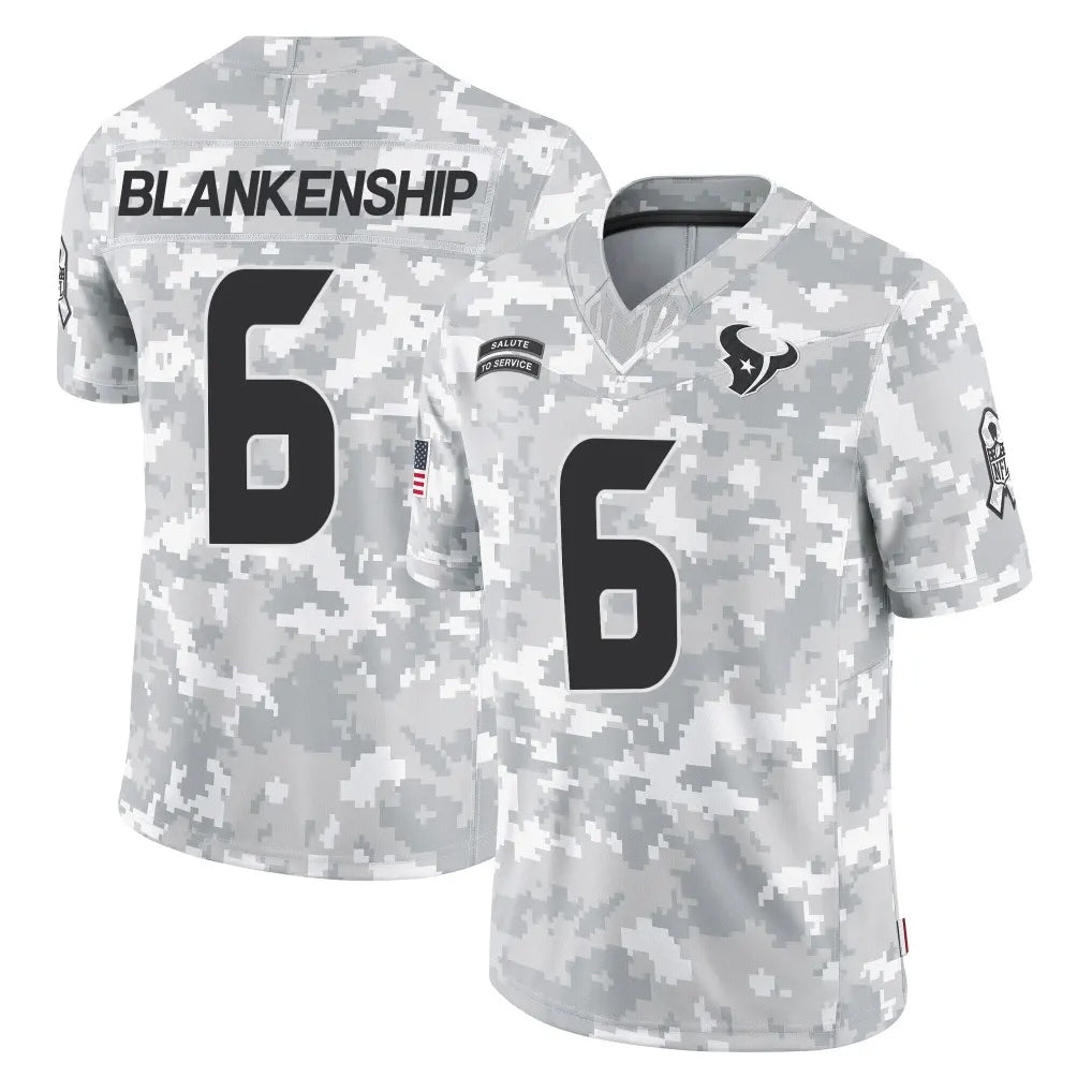Parkc H.Texans #6 Reed Blankenship Player Arctic Camo Salute To Service Limited Game Stitched Jerseys