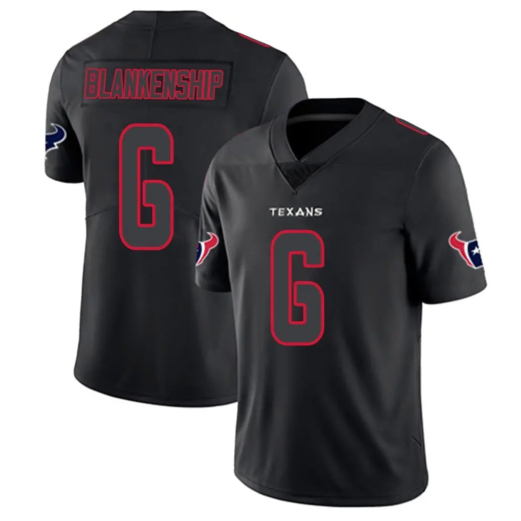 Parkc H.Texans #6 Reed Blankenship Player Black Impact Limited Game Stitched Jerseys