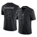 Parkc H.Texans #6 Reed Blankenship Player Black Reflective Limited Game Stitched Jerseys