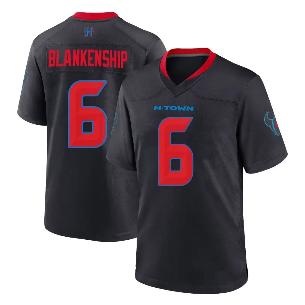 Parkc H.Texans #6 Reed Blankenship Player Navy 2nd Alternate Home Game Stitched Jerseys