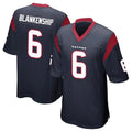 Parkc H.Texans #6 Reed Blankenship Player Navy Home Game Stitched Jerseys