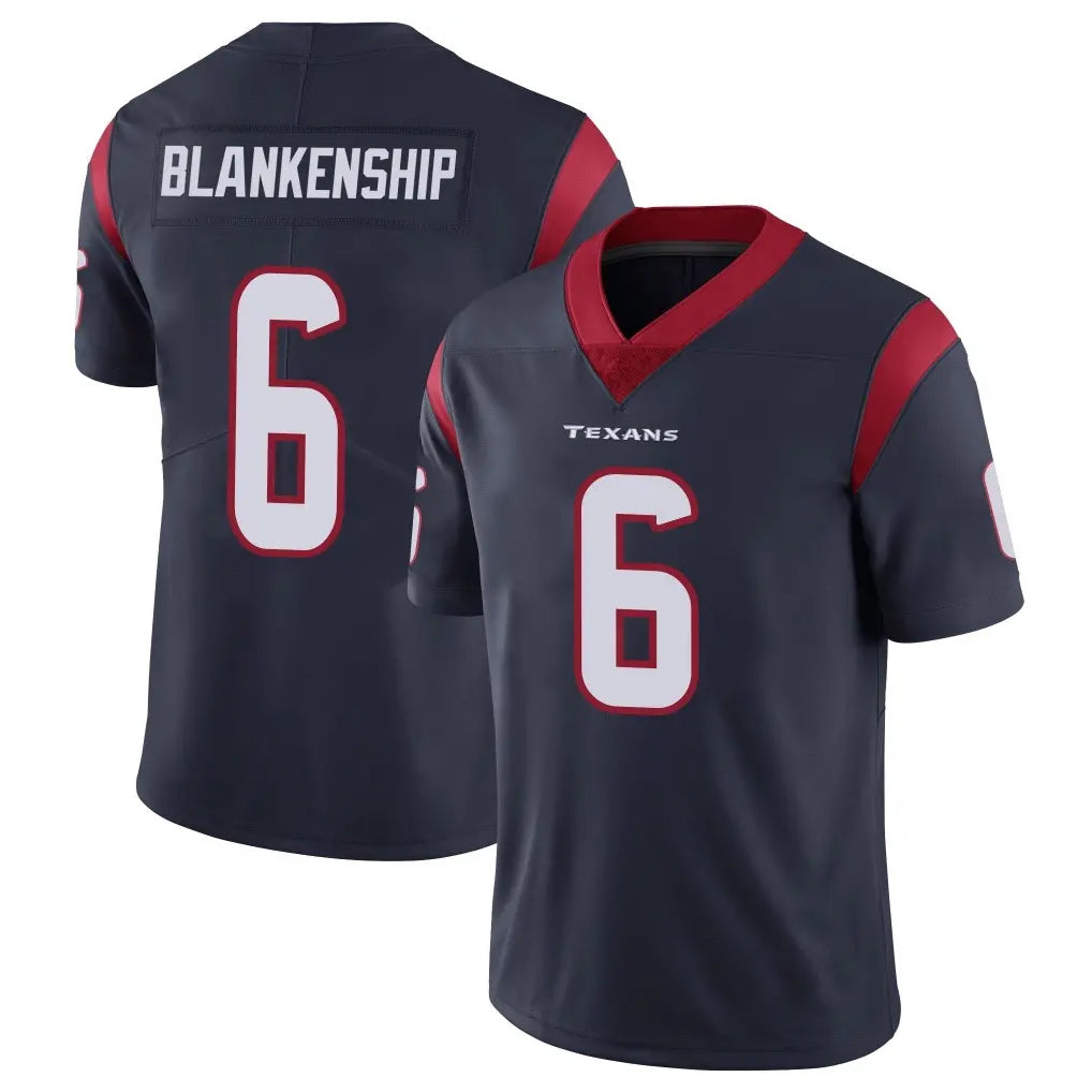 Parkc H.Texans #6 Reed Blankenship Player Navy Limited Vapor Untouchable Home Game Stitched Jerseys