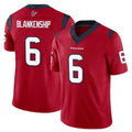 Parkc H.Texans #6 Reed Blankenship Player Red Limited Vapor F.U.S.E. Home Game Stitched Jerseys