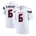 Parkc H.Texans #6 Reed Blankenship Player White Home Game Stitched Jerseys