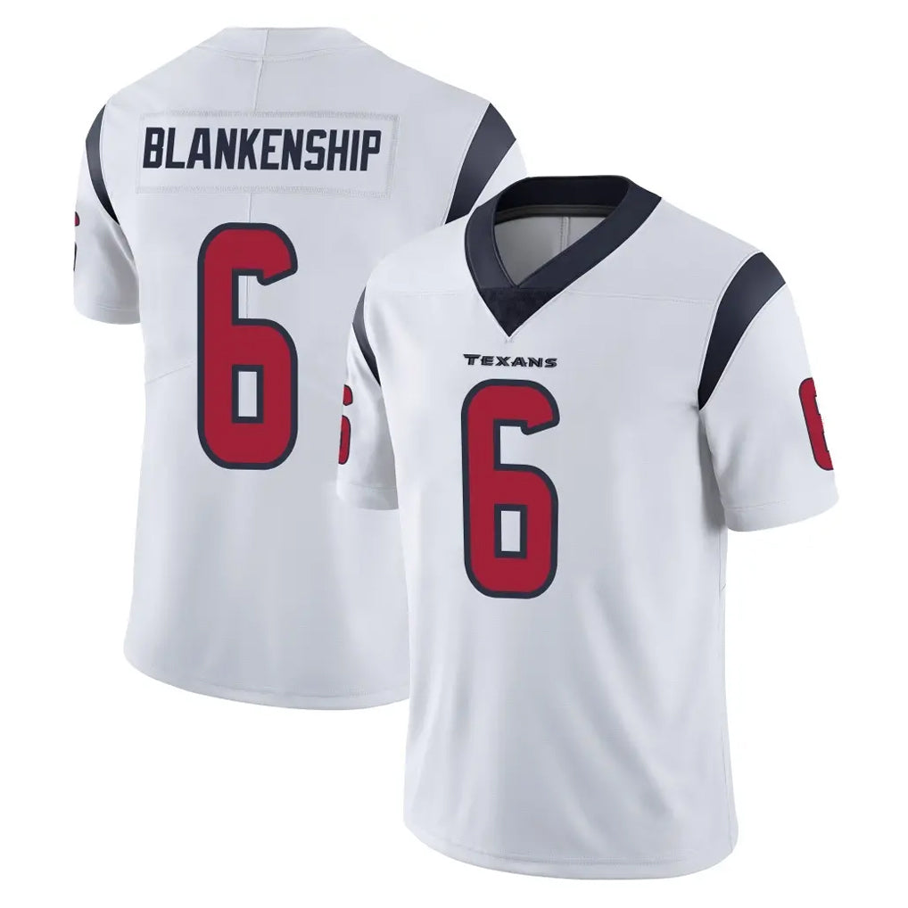 Parkc H.Texans #6 Reed Blankenship Player White Limited Vapor Untouchable Home Game Stitched Jerseys