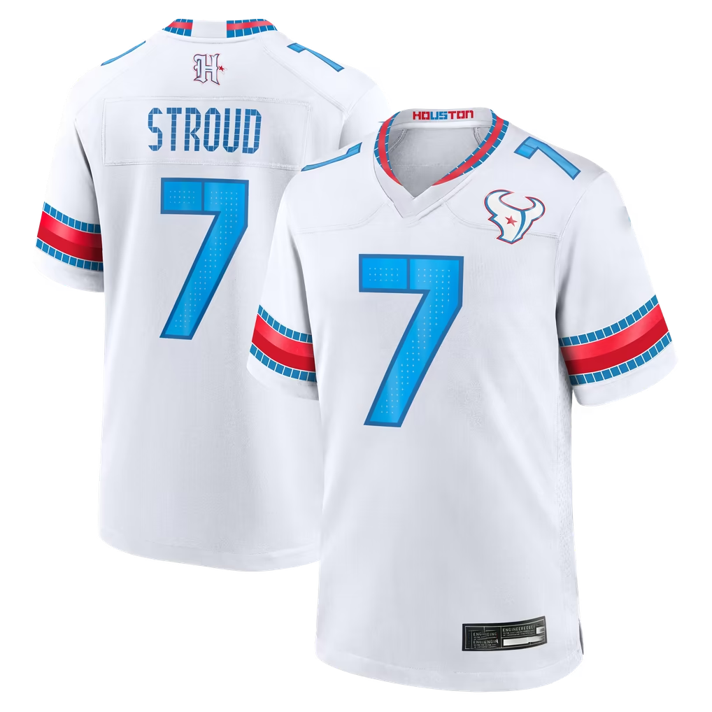 Parkc H.Texans #7 C.J. Stroud White 2026 Rivalries Collection Game Stitched Jerseys